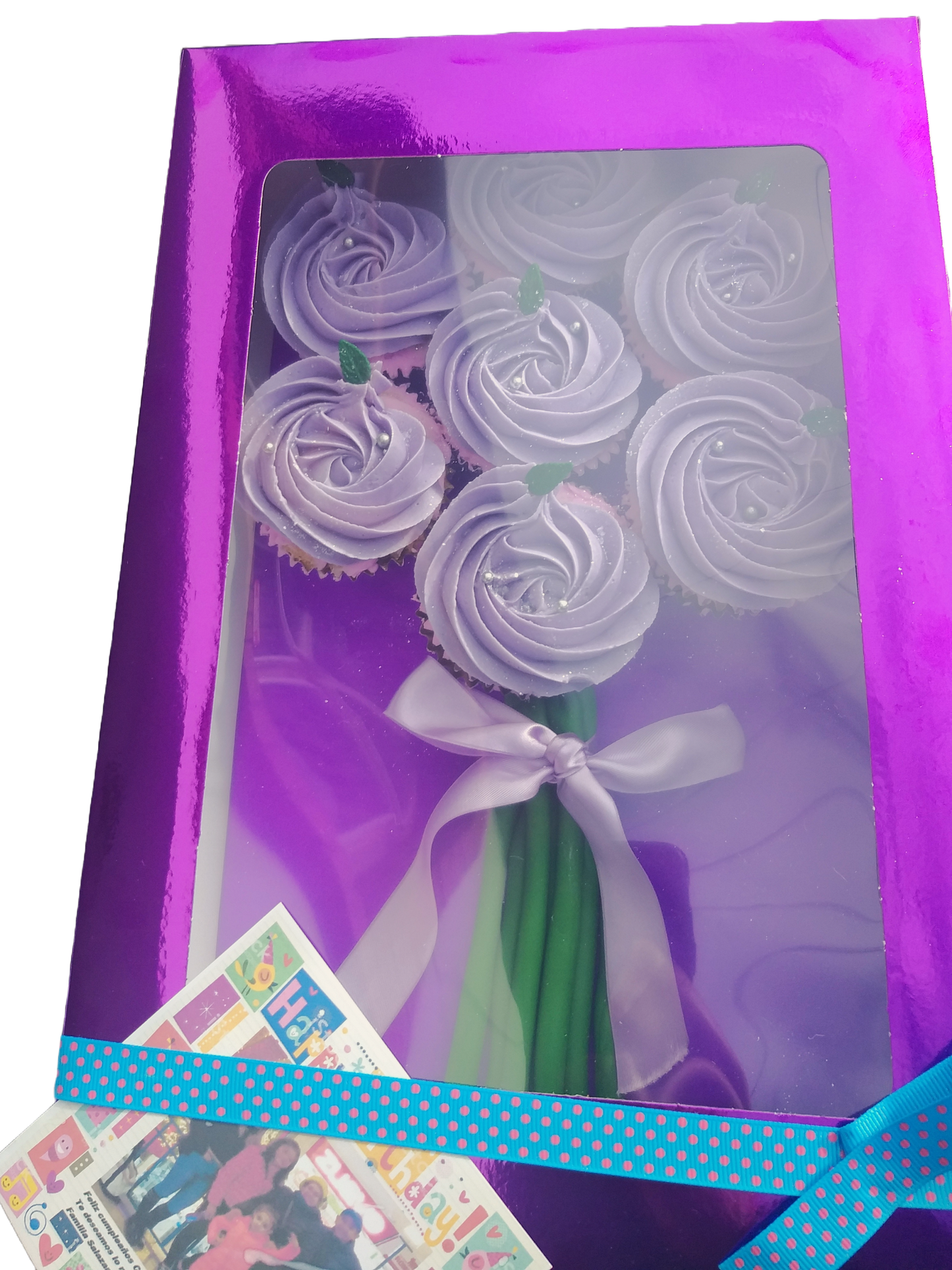 REGALO arreglo de cupcakes decorados